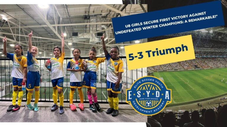 Triumph of Determination: U8 Girls Secure First Victory Against Undefeated Champs