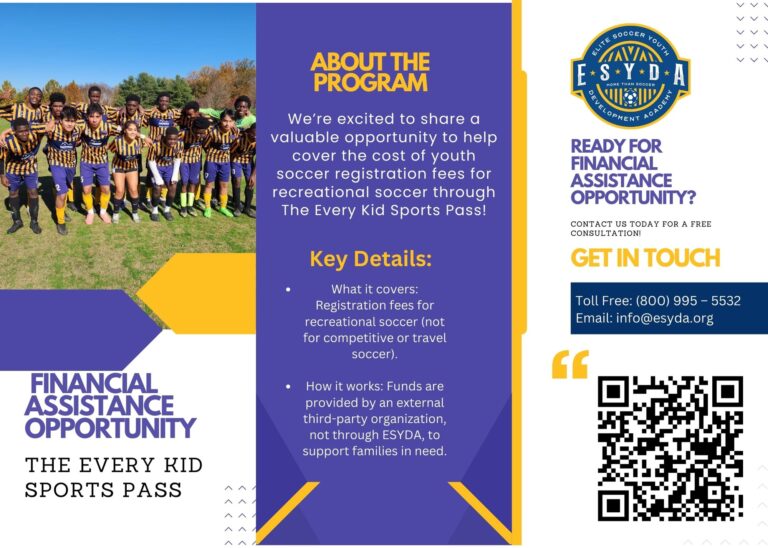 Financial Assistance Opportunity: The Every Kid Sports Pass