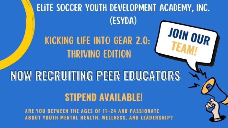 ESYDA Launches Recruitment for Peer Educators in Kicking Life into Gear 2.0: Thriving Edition